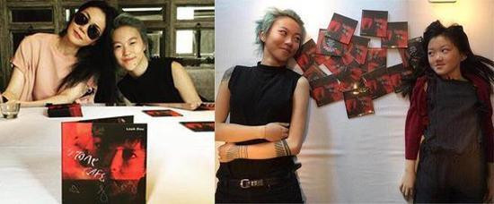 窦靖童举办签名会 王菲李嫣助阵亲密合影