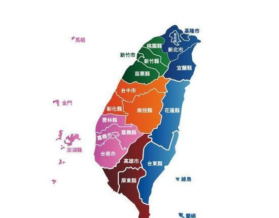           台湾省地图
